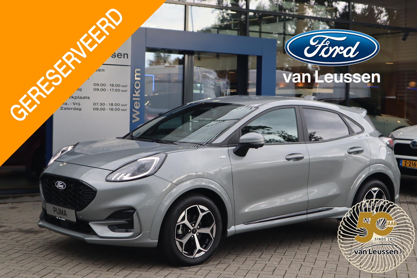 Ford Puma - 155PK HYBRID ST-LINE-X AUTOMAAT WINTERPACK EL-ACHTERKLEP 360-CAMERA HALF-LEDER ADAP. CRUIS - AutoWereld.nl