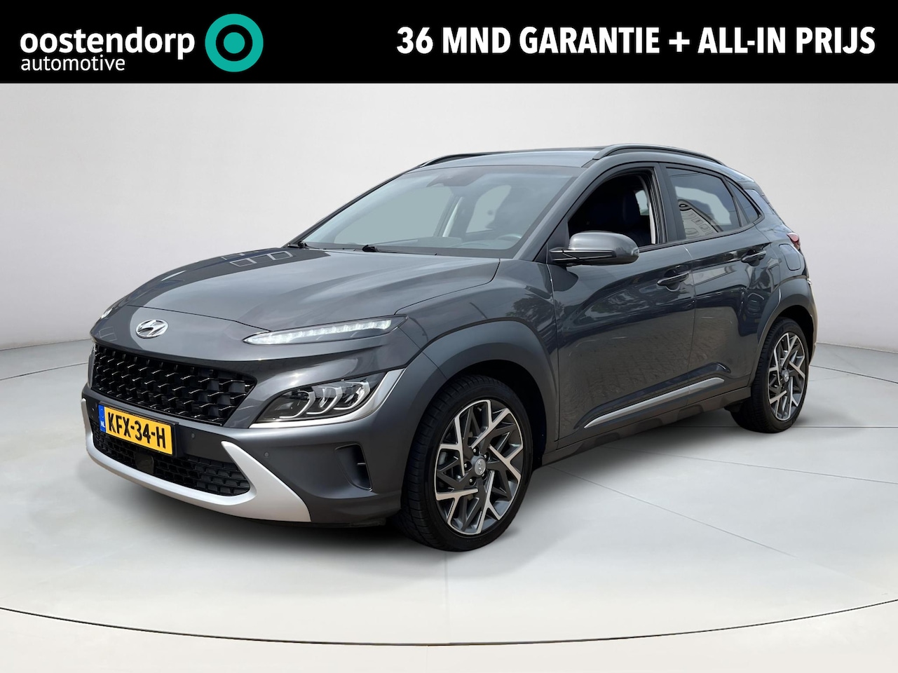 Hyundai Kona - 1.6 GDI HEV Premium Select | Stoelverwarming | Adaptieve CC | HUD | Rijklaarprijs! - AutoWereld.nl