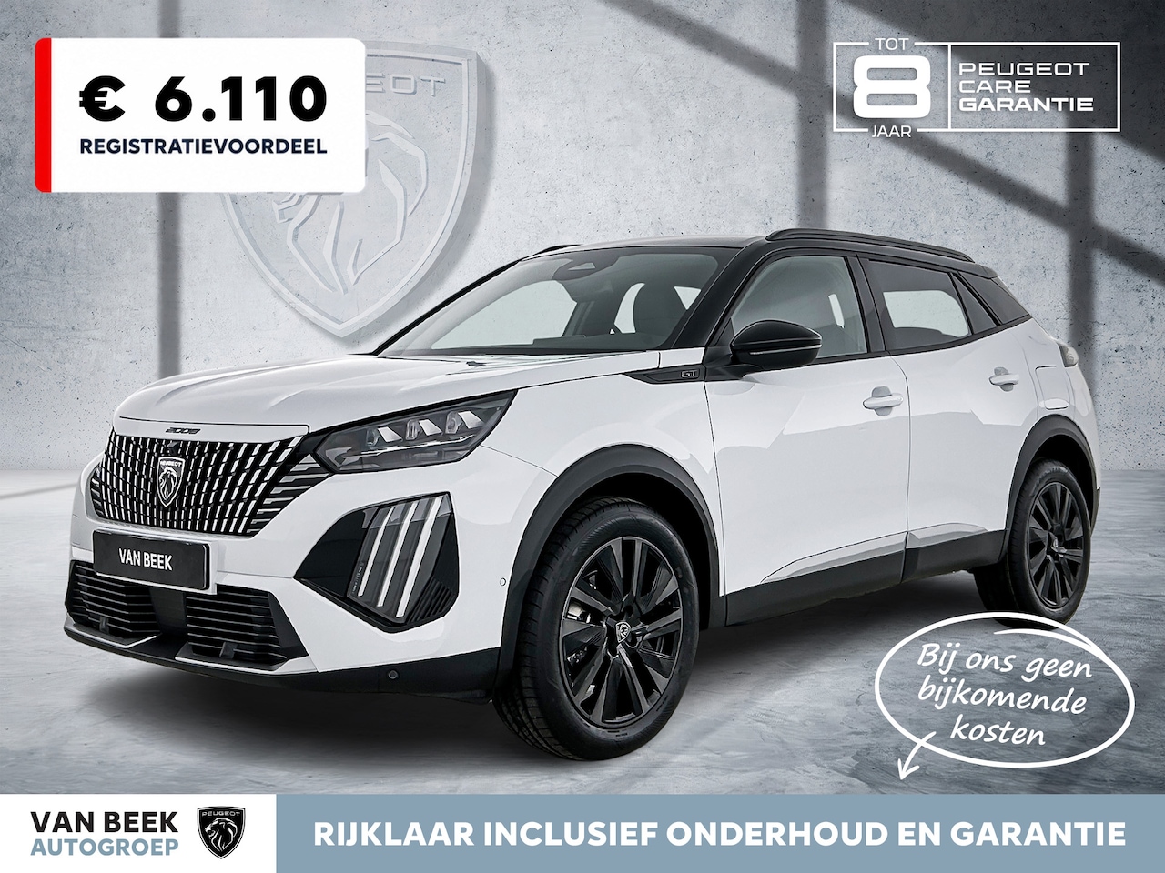 Peugeot 2008 - Hybrid 145pk Automaat GT | Rijklaar | Adaptive Cruise Control | 360 camera | 18" LMV | - AutoWereld.nl