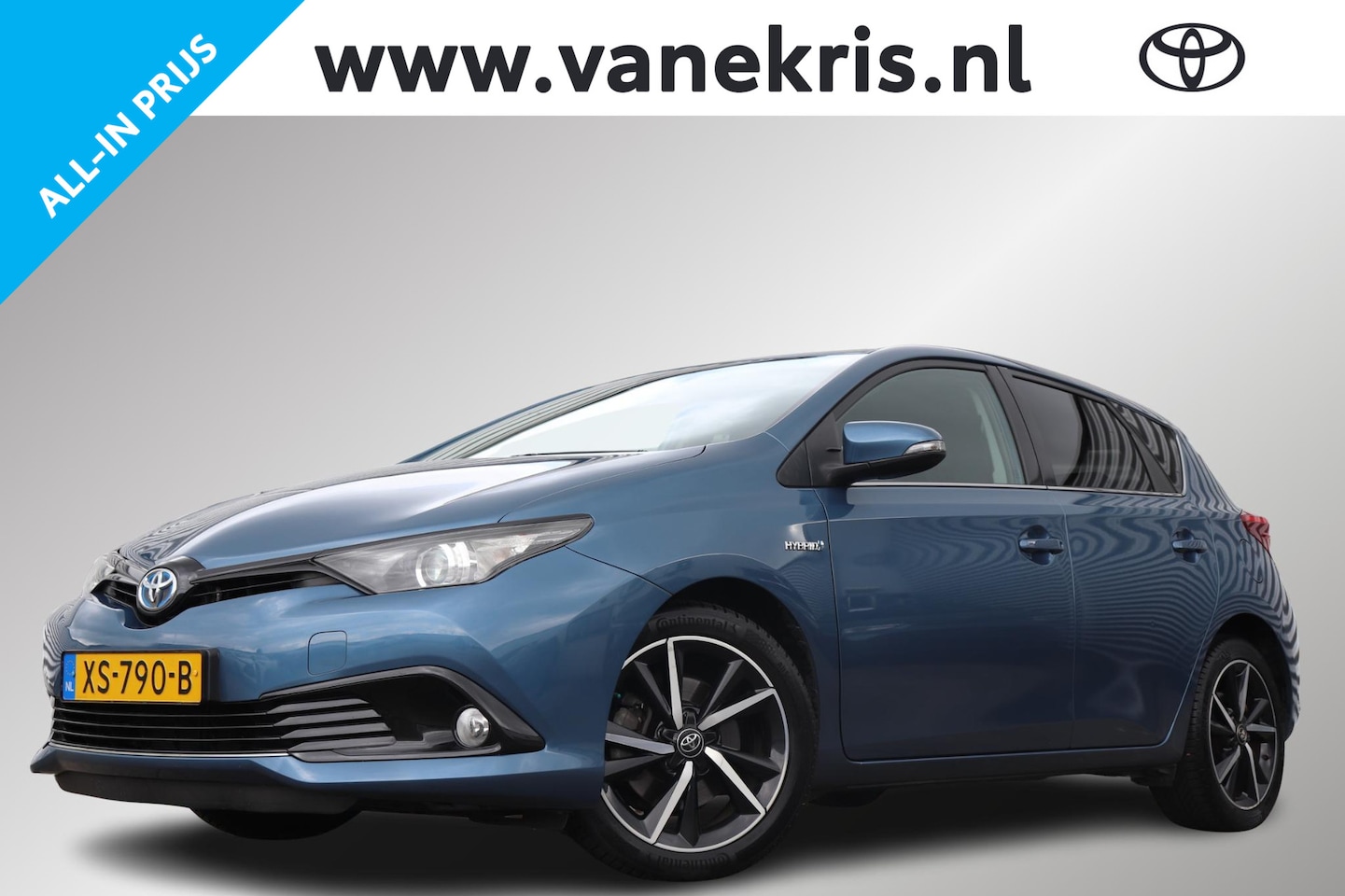 Toyota Auris - 1.8 Hybrid Dynamic 1.8 Hybrid Dynamic, Climate & Cruise control, NAVI, Dealer onderhouden! - AutoWereld.nl