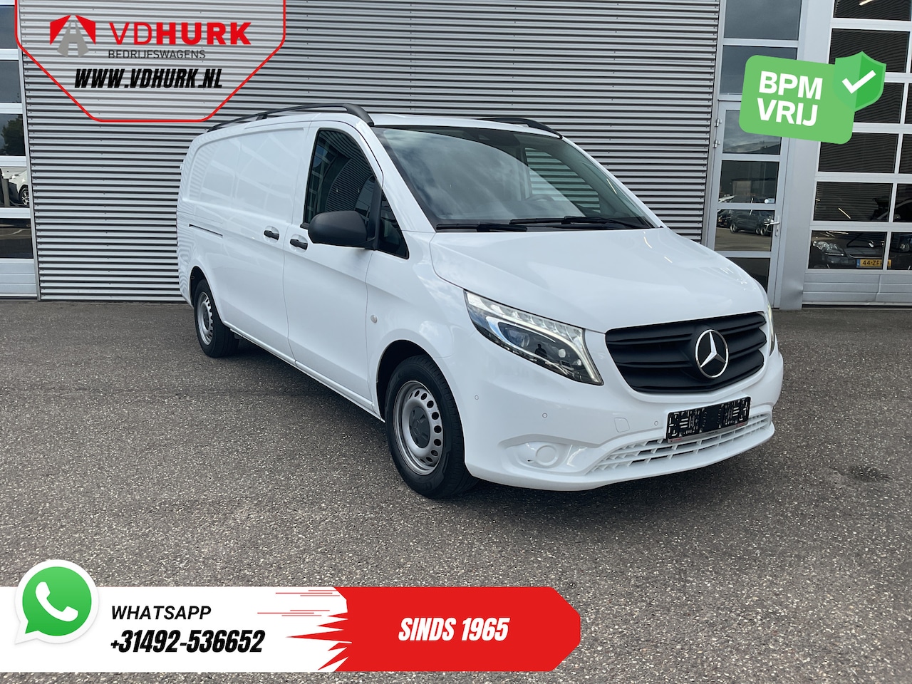 Mercedes-Benz Vito - 116 CDI Aut. XL L3 LED/ Standkachel/ Stoelverw./ Carplay/ Camera/ PDC/ Cruise/ Trekhaak/ A - AutoWereld.nl