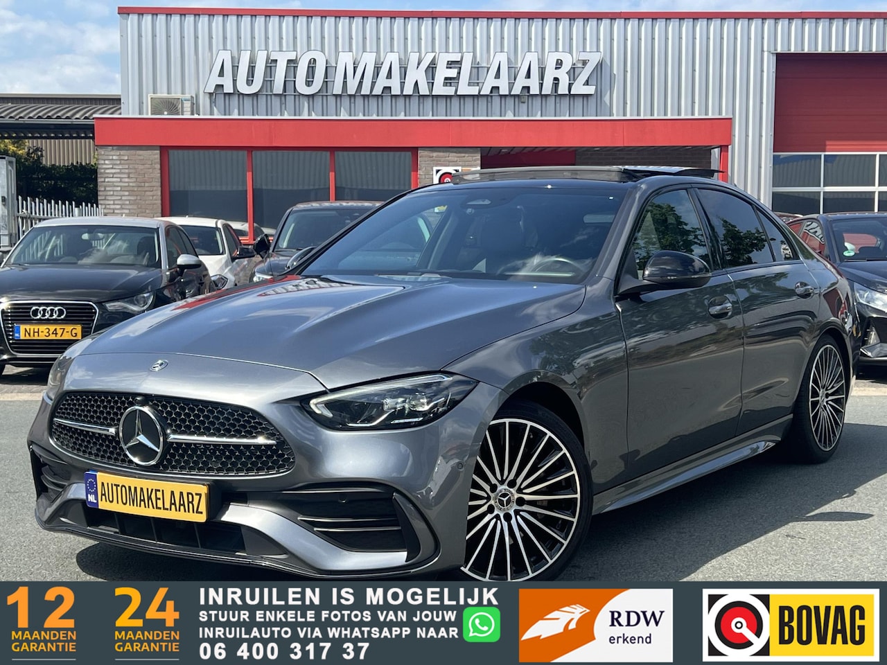 Mercedes-Benz C-klasse - 180 AMG PANO BLINDSP. LANE SFEER - AutoWereld.nl
