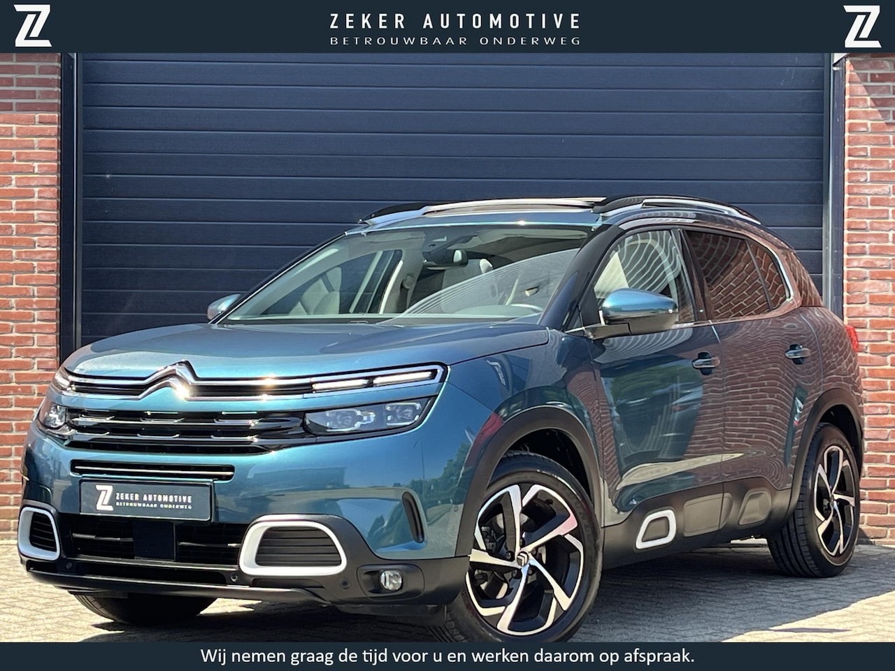 Citroën C5 Aircross - 1.2 PureTech Shine Panoramadak, Riem vervangen, Trekhaak Afneembaar, Lederen Bekleding, LE - AutoWereld.nl