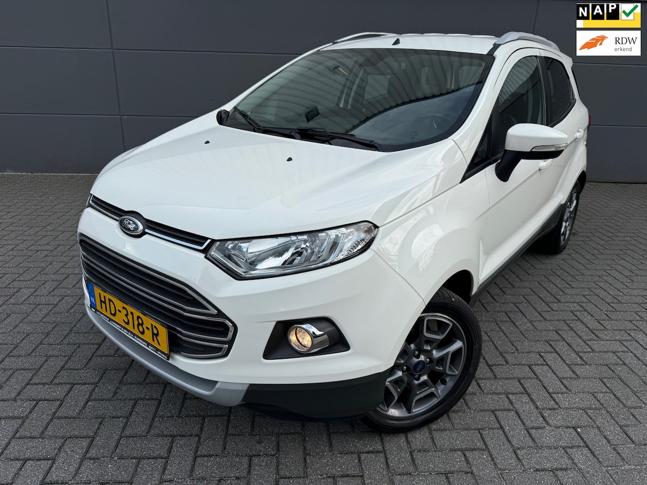 Ford EcoSport - 1.0 EcoBoost Titanium*1eEigenaar*Trekhaah*Cruise*Climat-Airco*NAP*NEW-APK - AutoWereld.nl