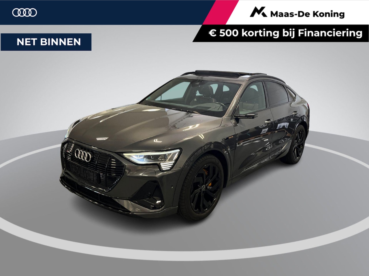 Audi e-tron Sportback - 55 Quattro S edition 95 kWh 408pk · Panoramadak · Luchtvering · Virtual Mirror's · 360 Cam - AutoWereld.nl