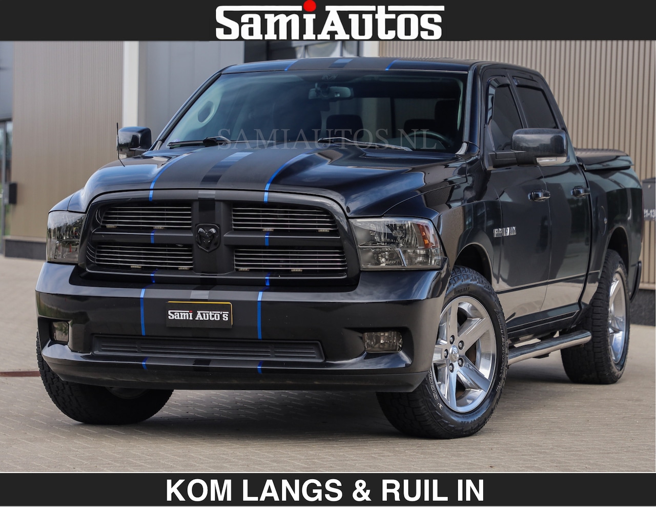 Dodge Ram Pick Up - SPORT | BLACK | 5.7 V8 HEMI | DC | ZEER DIK | 4X4 | DUBBELE CABINE | 5 PERSOONS | - AutoWereld.nl