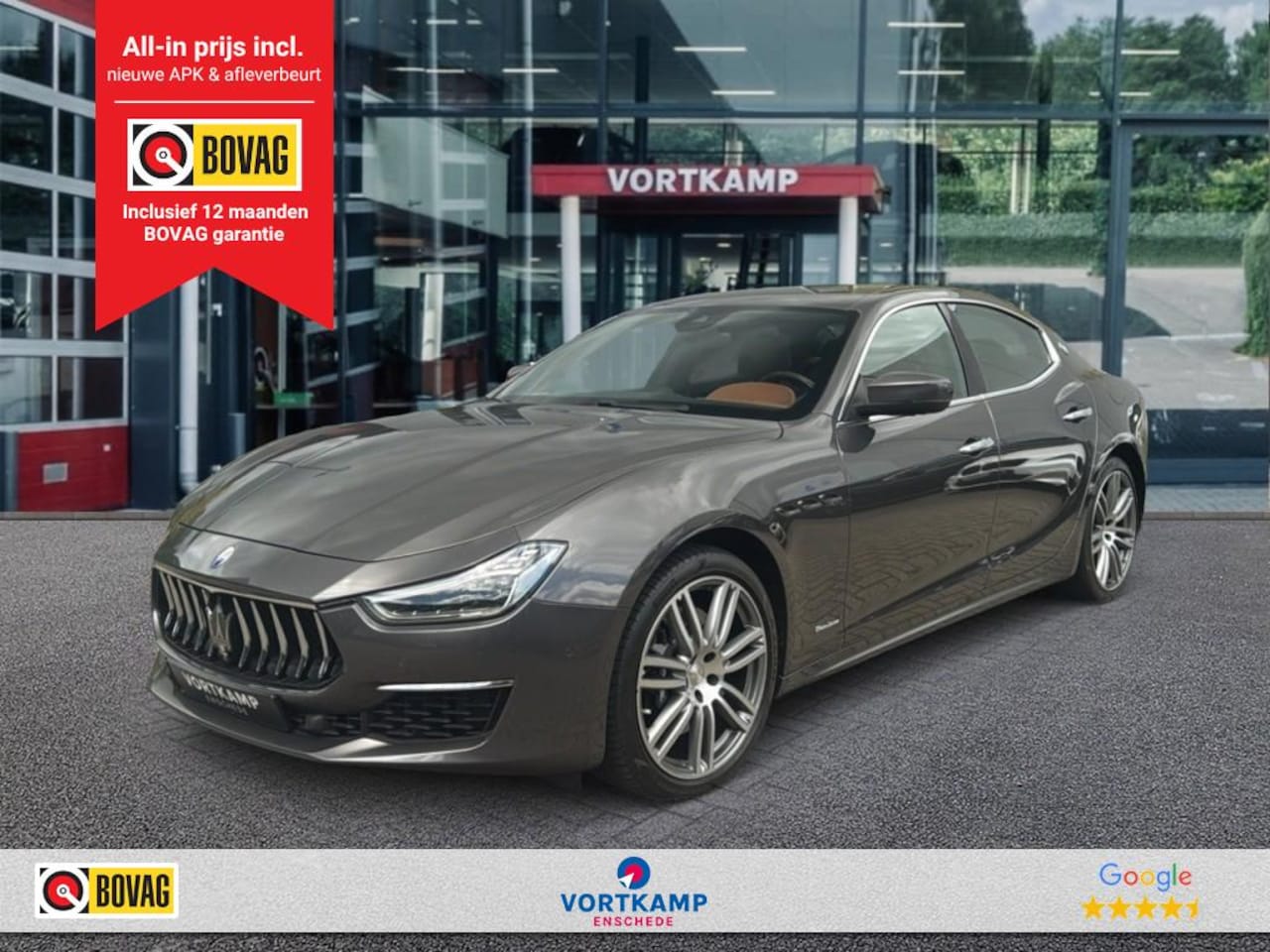 Maserati Ghibli - 3.0 TDI BOWERS WILKINS/LEDER/CAMERA/NAVI/STOELVERW/ACC - AutoWereld.nl