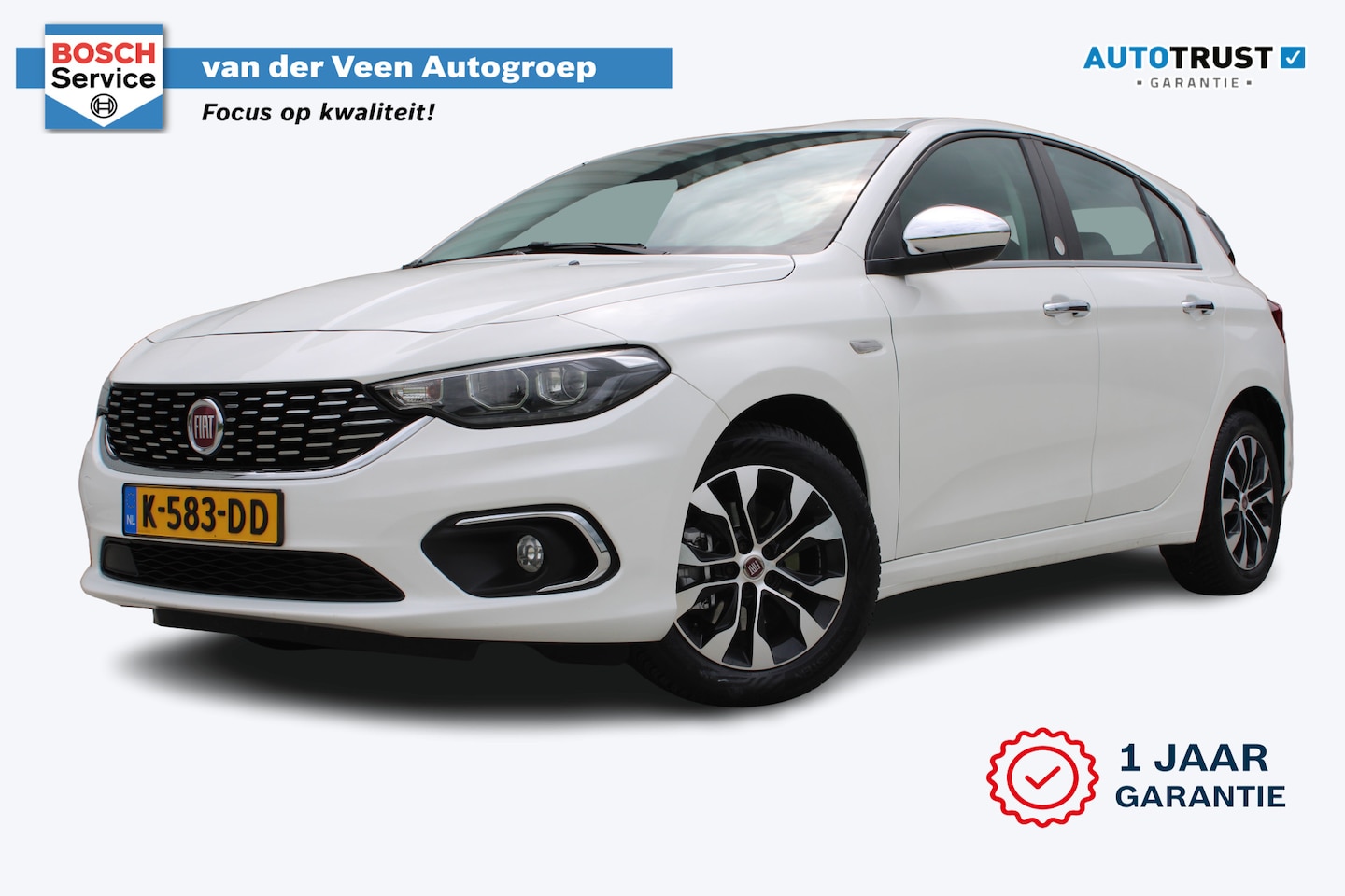 Fiat Tipo - 1.4 Mirror | Incl. 12 maanden garantie | Cruise control | Airco | Trekhaak | DAB radio | n - AutoWereld.nl