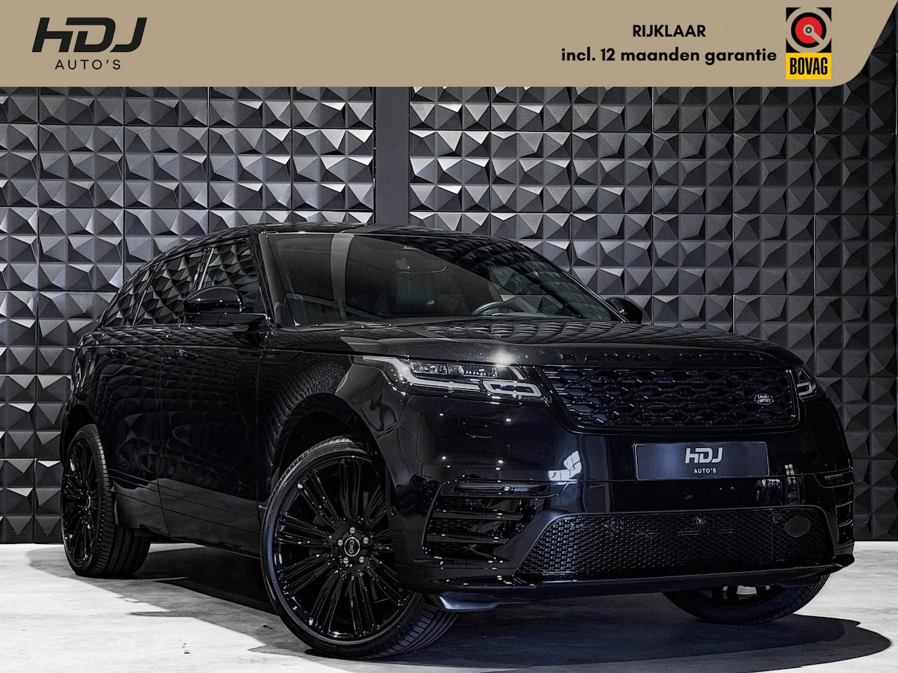 Land Rover Range Rover Velar - 2.0 P400e R-Dynamic SE | All Black | Pano | 22"| Meridian 800W | Topv. | Side | Memo | Mat - AutoWereld.nl