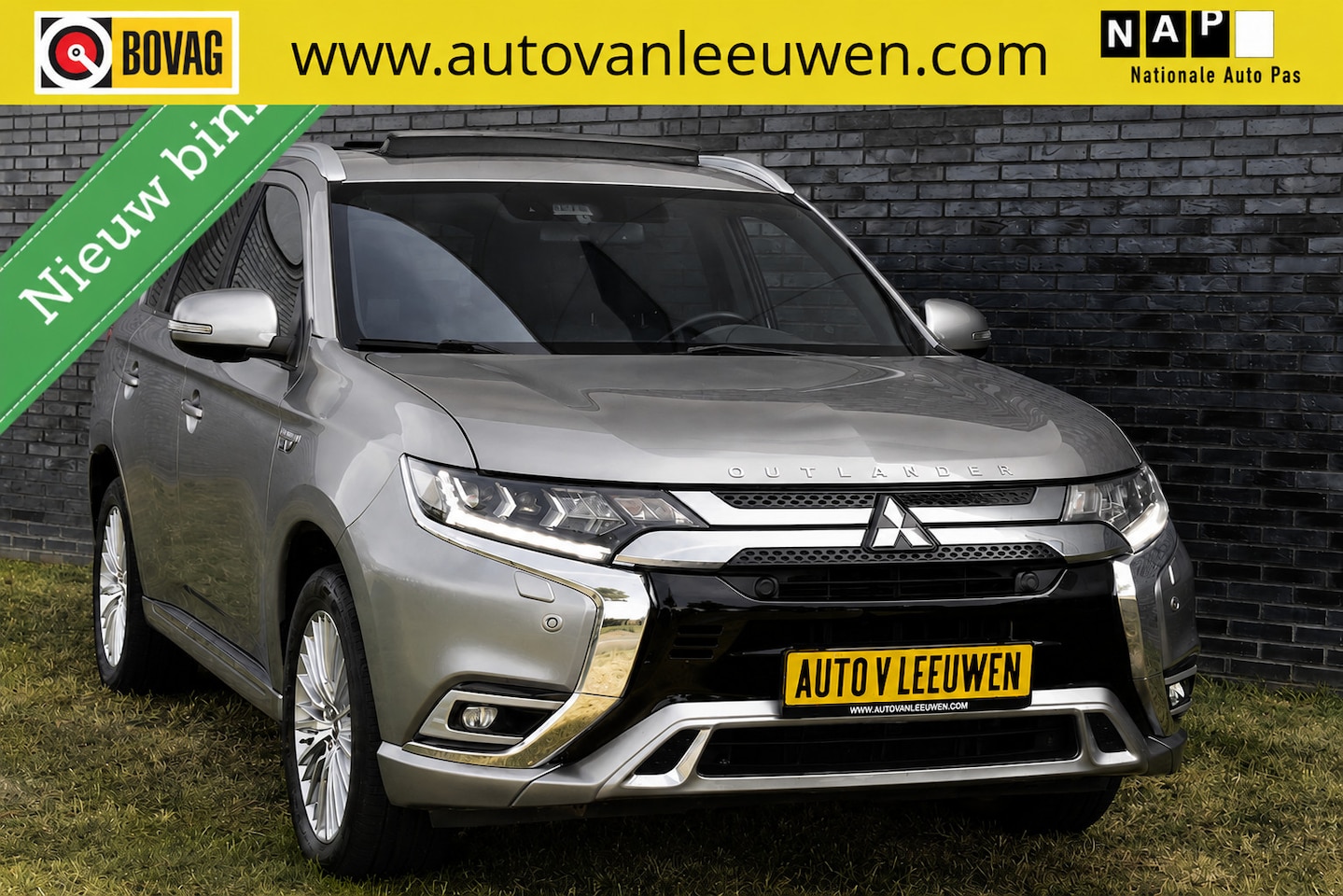 Mitsubishi Outlander - 2.4 PHEV Diamand Edition LEDER VOL! 360º/PANORAMADAK/CAMERA/ACC/ETC,! - AutoWereld.nl