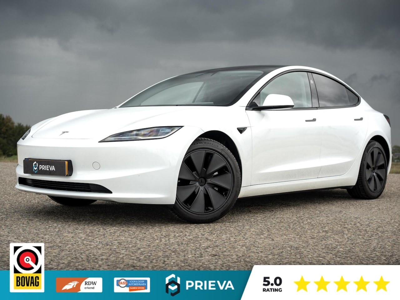 Tesla Model 3 - Highland - RWD 60 kWh | Panoramadak | Keyless | Navigatie - AutoWereld.nl