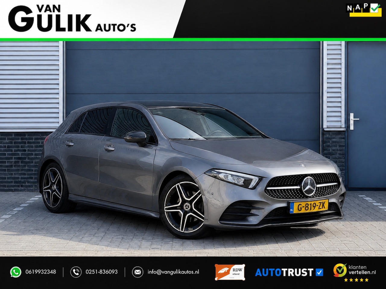 Mercedes-Benz A-klasse - 160 Business Solution AMG | Camera | Carplay | Navigatie | Stoelverwarming | - AutoWereld.nl