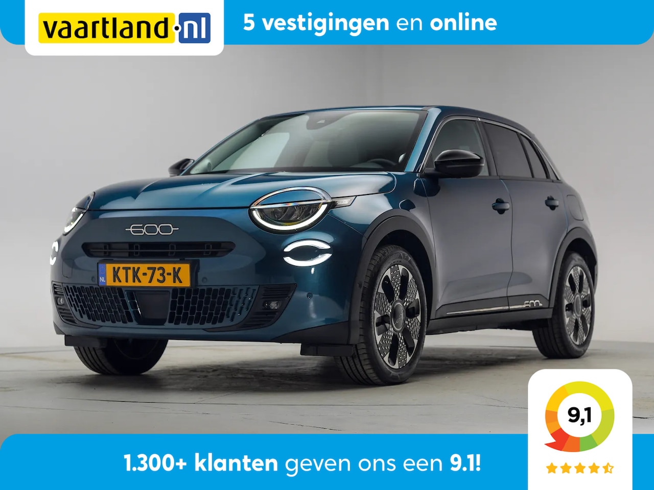 Fiat 600 - La Prima 54 kWh [ Adaptief cruise Navi Apple/Android Climate ] - AutoWereld.nl