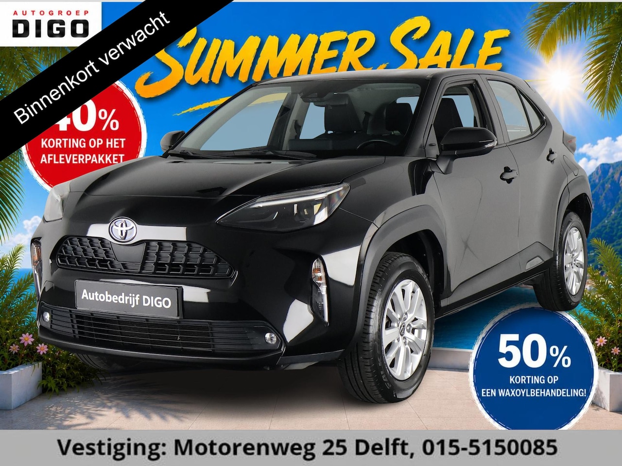 Toyota Yaris Cross - 1.5 HYBRID AUTOMAAT BLACKLINE GARANTIE 2032 ! . APPLE CARPLAY & ANDROID AUTO . ACHTERUITRI - AutoWereld.nl