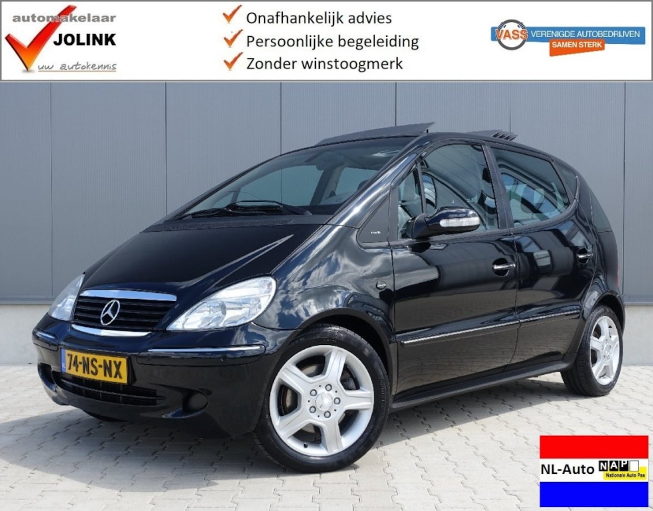 Mercedes-Benz A-klasse - A 190 Lang Piccadilly Aut5 I NL-Auto I Airco I Cruise I Lamellendak I - AutoWereld.nl