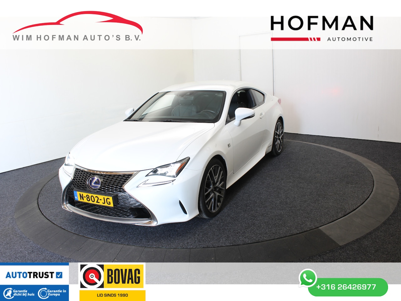 Lexus RC - 300h F SPORT 10 jaar Lexus garantie | Dodehoek | Keyless | Stoel vent. - AutoWereld.nl