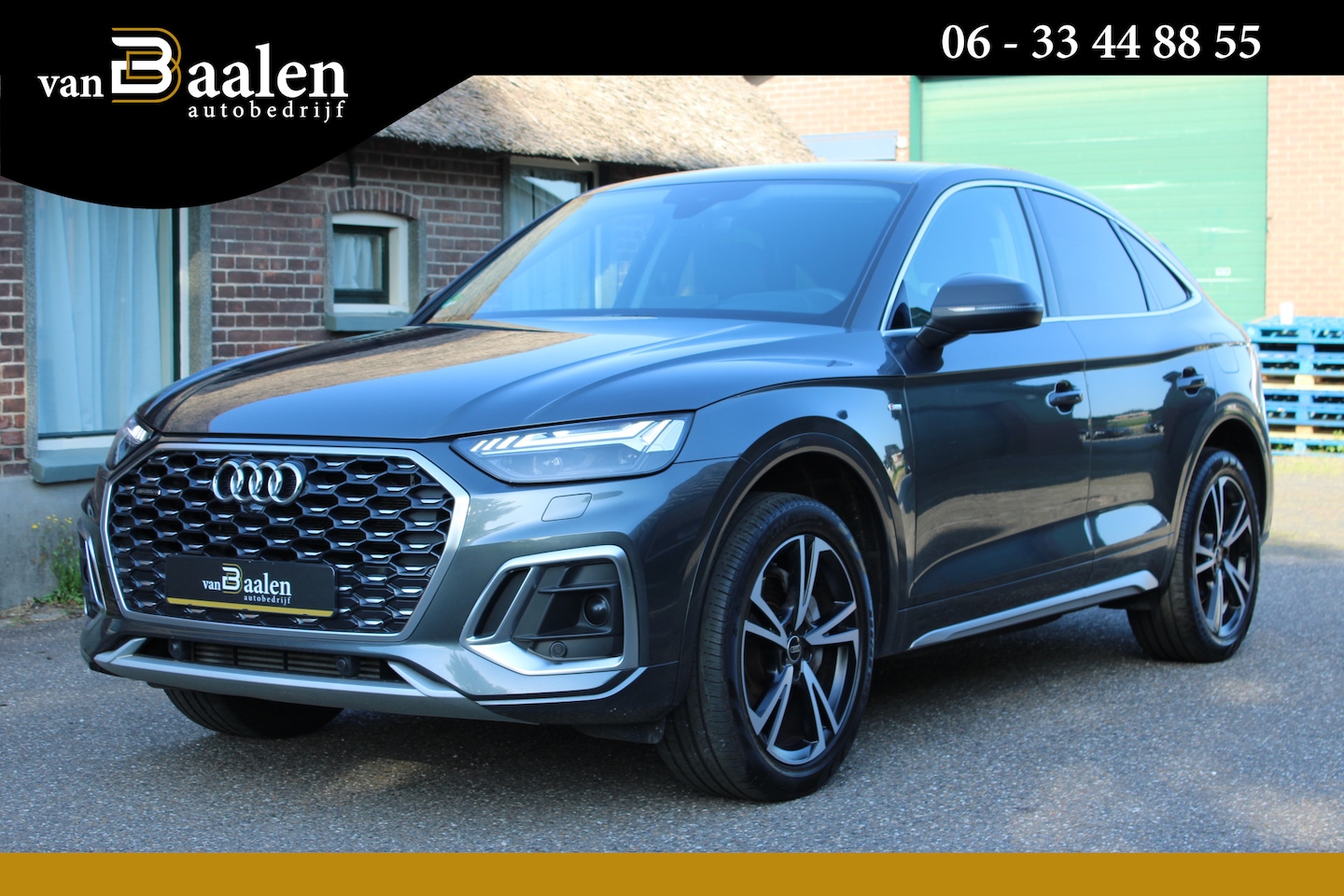 Audi Q5 Sportback - 55 TFSI e S edition SOh 92,9% S-LINE LEER NAVI HUD TREKHAAK 90000KM!!! - AutoWereld.nl
