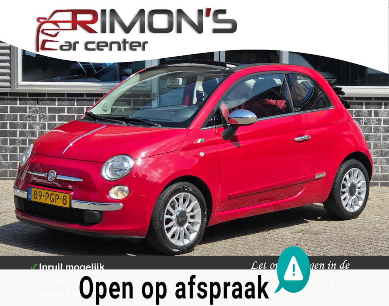 Fiat 500 C - 0.9 TwinAir Lounge Cabrio Leder Pdc Nap - AutoWereld.nl