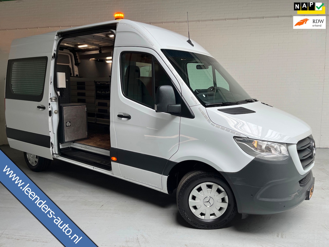 Mercedes-Benz Sprinter - Automaat Servicewagen 314 2.2 CDI 140PK L2H2 euro6 BOTT, Victron V230, Standkachel Trekhaa - AutoWereld.nl