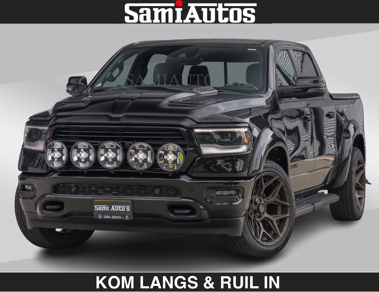 Dodge Ram Pick Up - WIDE BODY | 5.7 V8 HEMI | BRONZE BREDE WIELEN | OPEN UITLAAT KLEP | ZEER DIK | DUBBELE CAB - AutoWereld.nl