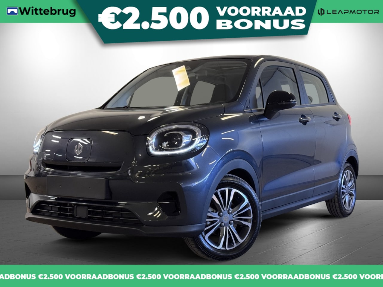 Leapmotor T03 - Design 37.3 kWh Volledig Elektrisch Automaat met Navigatie en Airconditioning - AutoWereld.nl