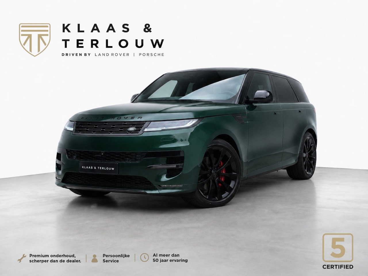 Land Rover Range Rover Sport - P460e Dynamic SE | NP € 138.713,- | Britisch Racing Green Wrap | Schuifkanteldak | 23'' | - AutoWereld.nl