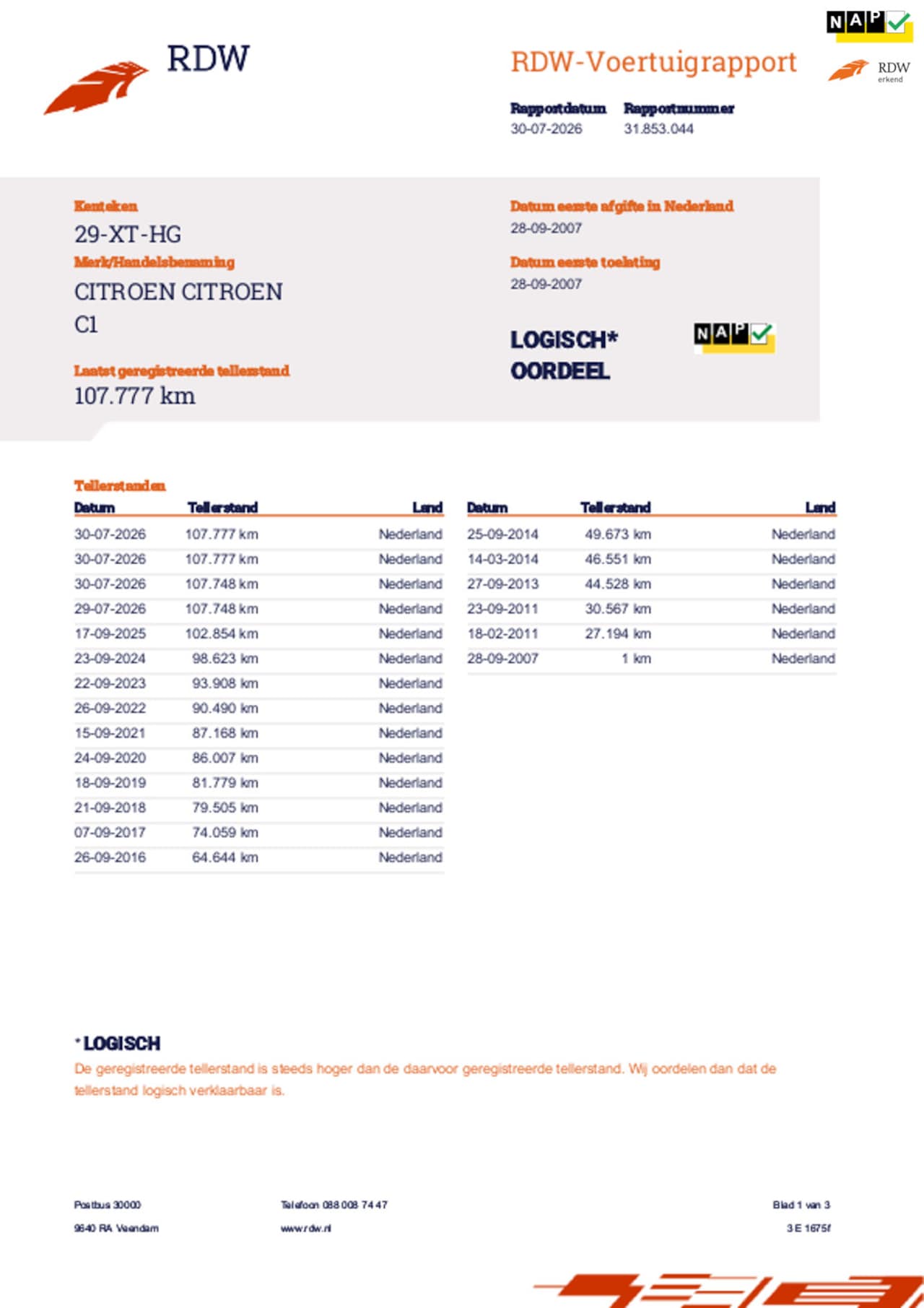 Citroën C1 - € 2795,-1.0-12V Ambiance Apk 2027 Aircondition Nap - AutoWereld.nl