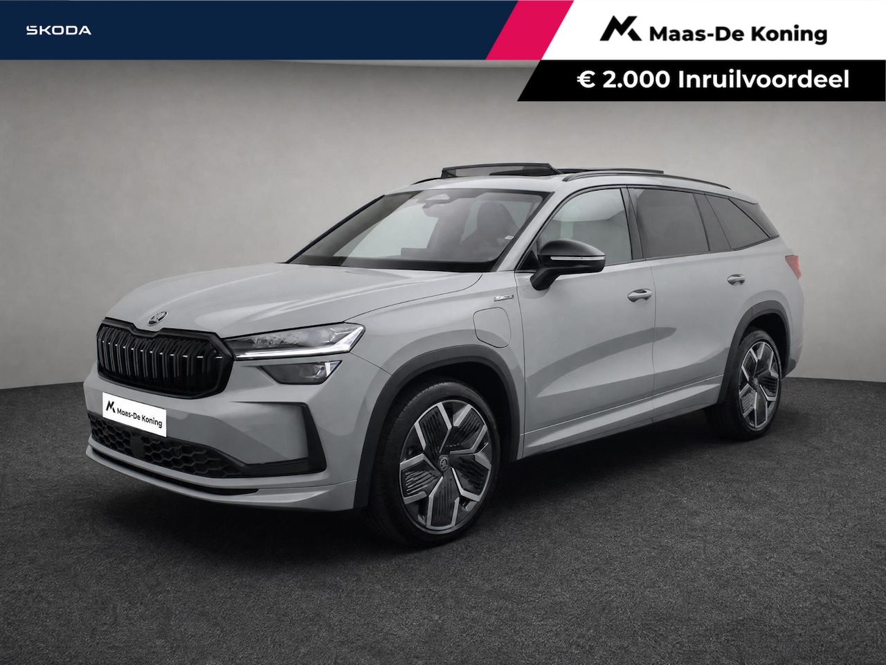 Skoda Kodiaq - Sportline Business 1.5 TSI PHEV 150 kW / 204 PK | Elektrisch bedienbaar schuif-/kanteldak - AutoWereld.nl