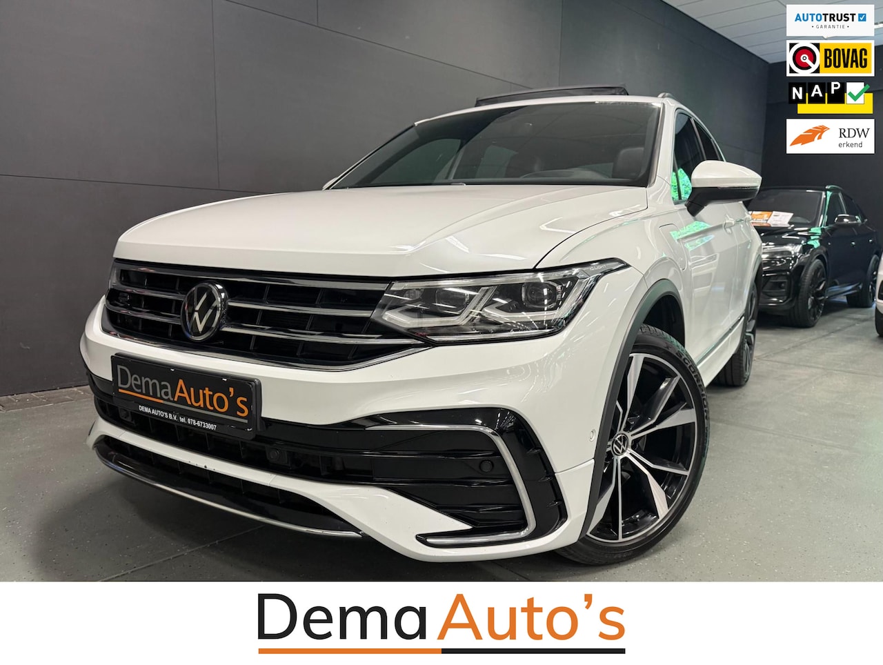 Volkswagen Tiguan - 1.4 TSI eHybrid 2XR-LINE SOH-TEST/PANO/NAVI/V-COCKPIT/DAB/CARPLAY/H-UP/CAM/// - AutoWereld.nl