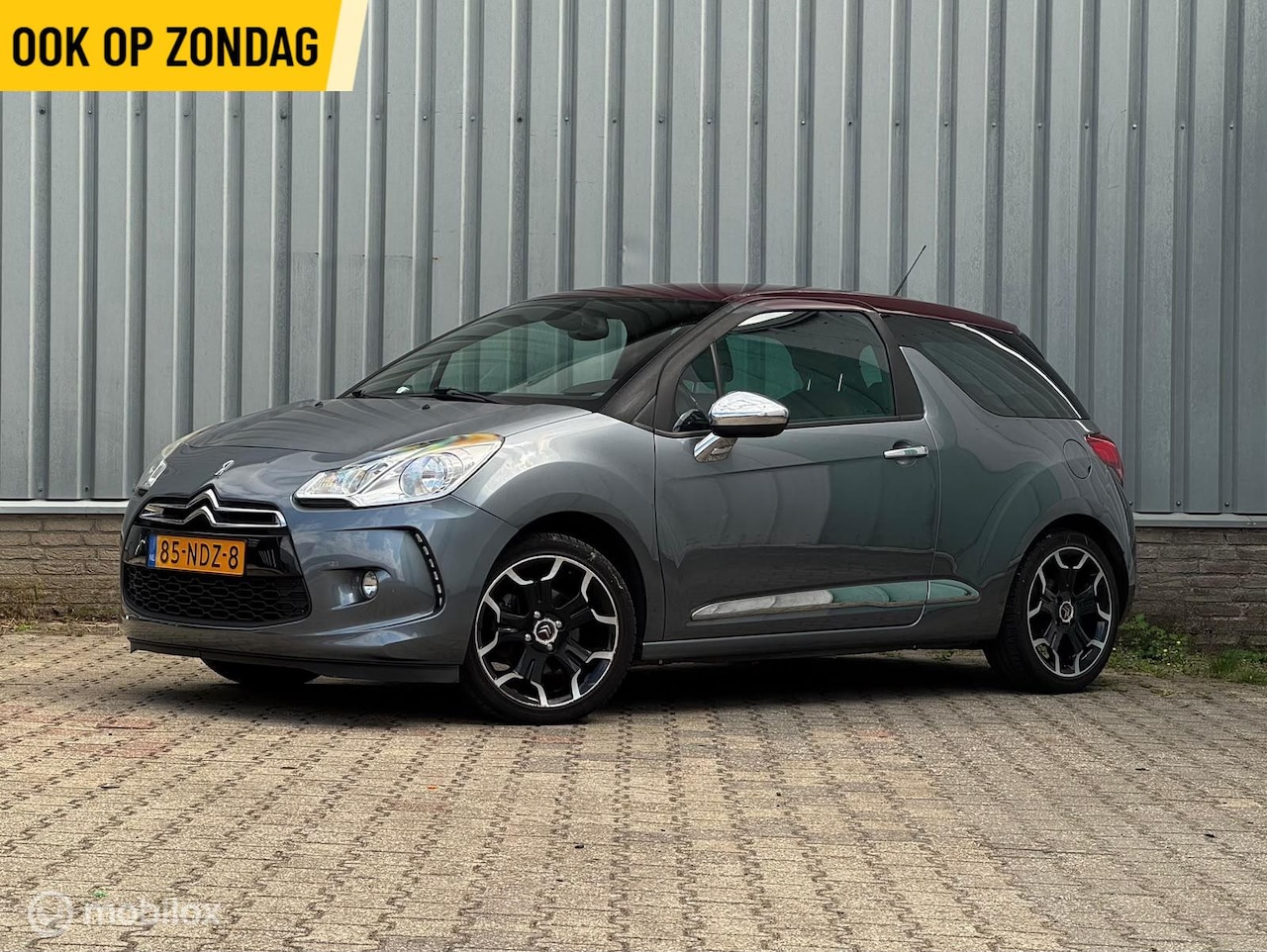 Citroën DS3 - 1.6 So Chic | HiFI | BT | Wijnrood Leder - AutoWereld.nl