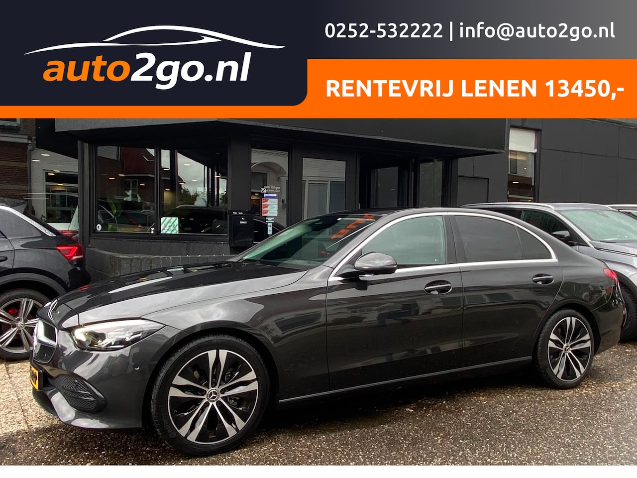 Mercedes-Benz C-klasse - 180 LUXURY LINE AUT9 DIGI DASH APPLE CARPLAY LEDER NAVI AIRCO LANE ASSIST LMV PDC CAMERA - AutoWereld.nl