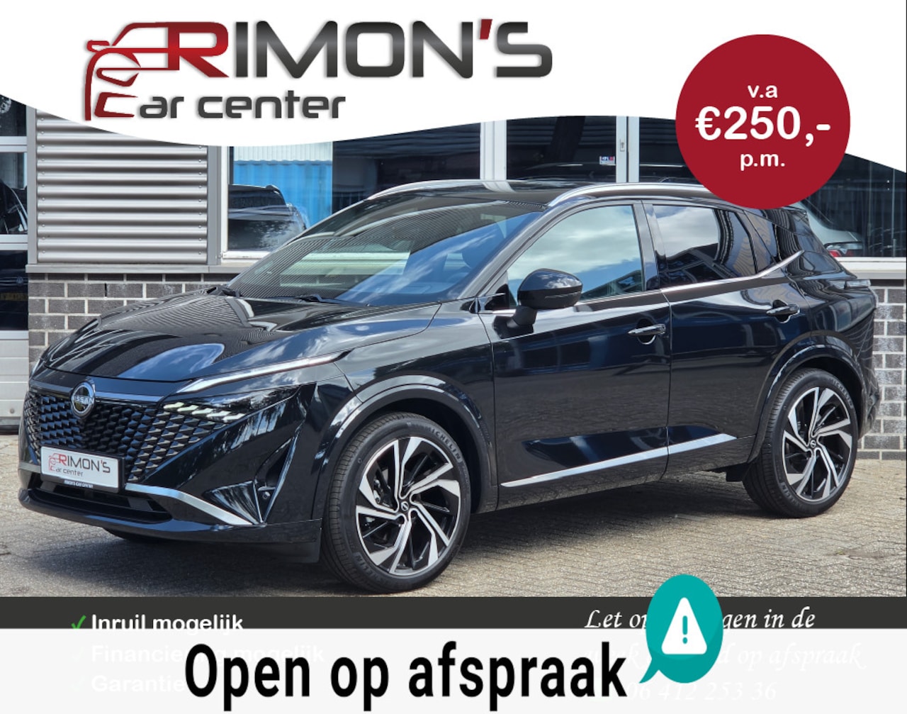 Nissan Qashqai - 1.3 MHEV Tekna Plus 360 Camera Pano Incl Btw Bom Vollll - AutoWereld.nl