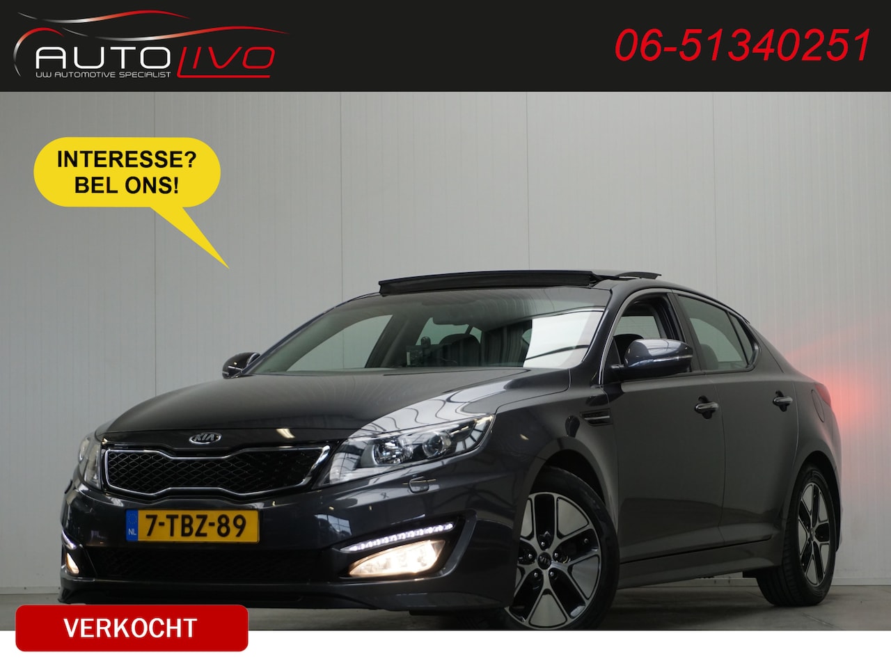 Kia Optima - 2.0 CVVT Hybrid Super Pack NL AUTO! PANO INFINITY LEER CLIMA NAVI etc. - AutoWereld.nl