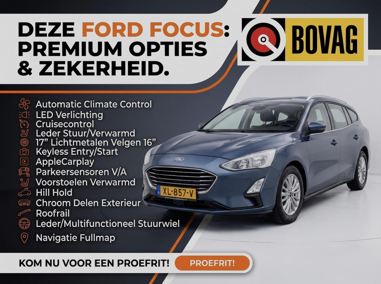 Ford Focus Wagon - 1.0 EcoBoost Titanium Business 1.0 EcoBoost Titanium Business - AutoWereld.nl