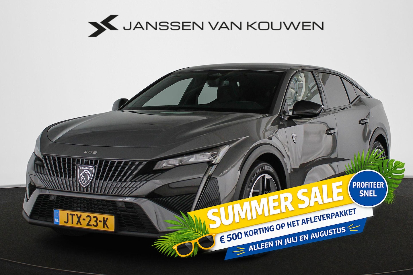 Peugeot 408 - 1.2 Hybrid 145 e-DCS6 GT 360 Camera Stuurverwarming Apple CarPlay Dodehoek - AutoWereld.nl