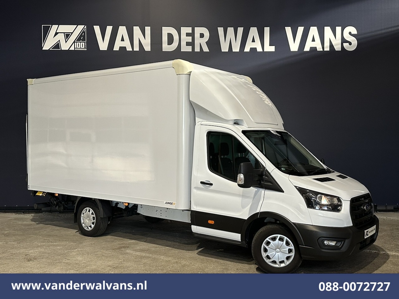 Ford Transit - 2.0 TDCI 155pk Bakwagen 225cm Hoog Laadklep Euro6 Airco | Camera | Cruisecontrol | Verwarm - AutoWereld.nl