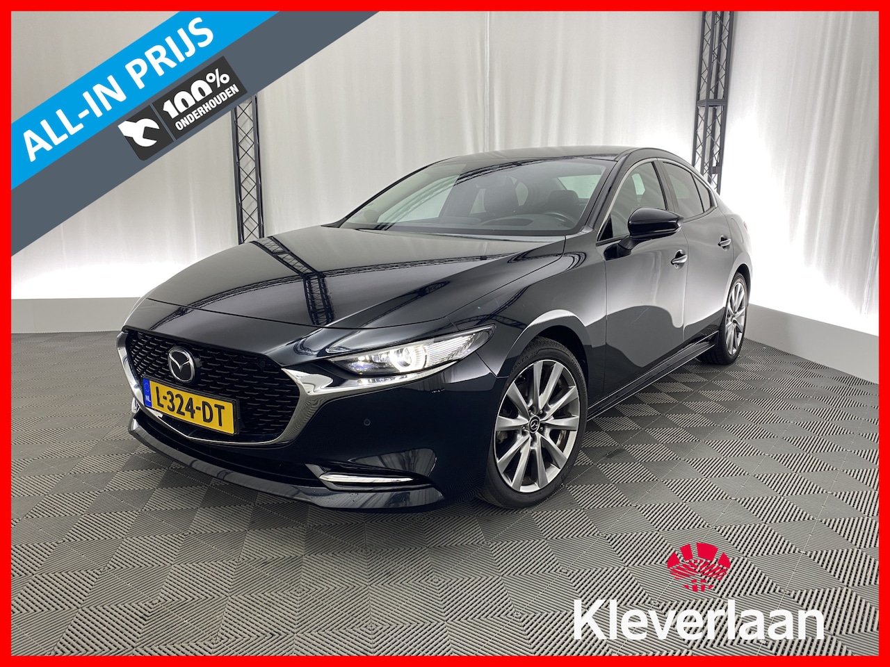 Mazda 3 Sport - 2.0 e-SkyActiv-X MHEV 186 Luxury | Apple carplay | Leer | Navi | Sportstoelen | Camera | H - AutoWereld.nl