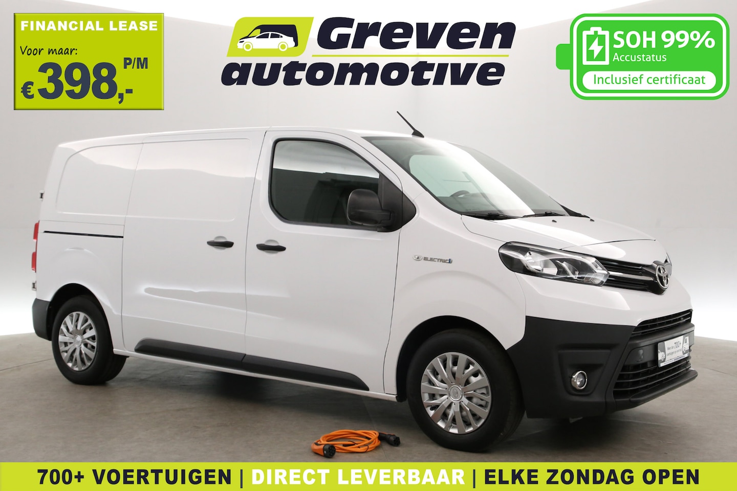 Toyota ProAce Electric Worker - 75 kWh L2H1 | Snelladen | SOH 99% | Airco | Cruise | 3 Zits | Carplay | Parkeersens. - AutoWereld.nl