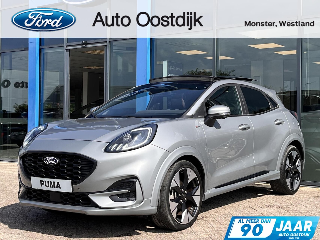 Ford Puma - 1.0 EcoBoost Hybrid ST-Line X 155PK Automaat Afn. Trekhaak Panodak Winterpack Adaptieve Cr - AutoWereld.nl