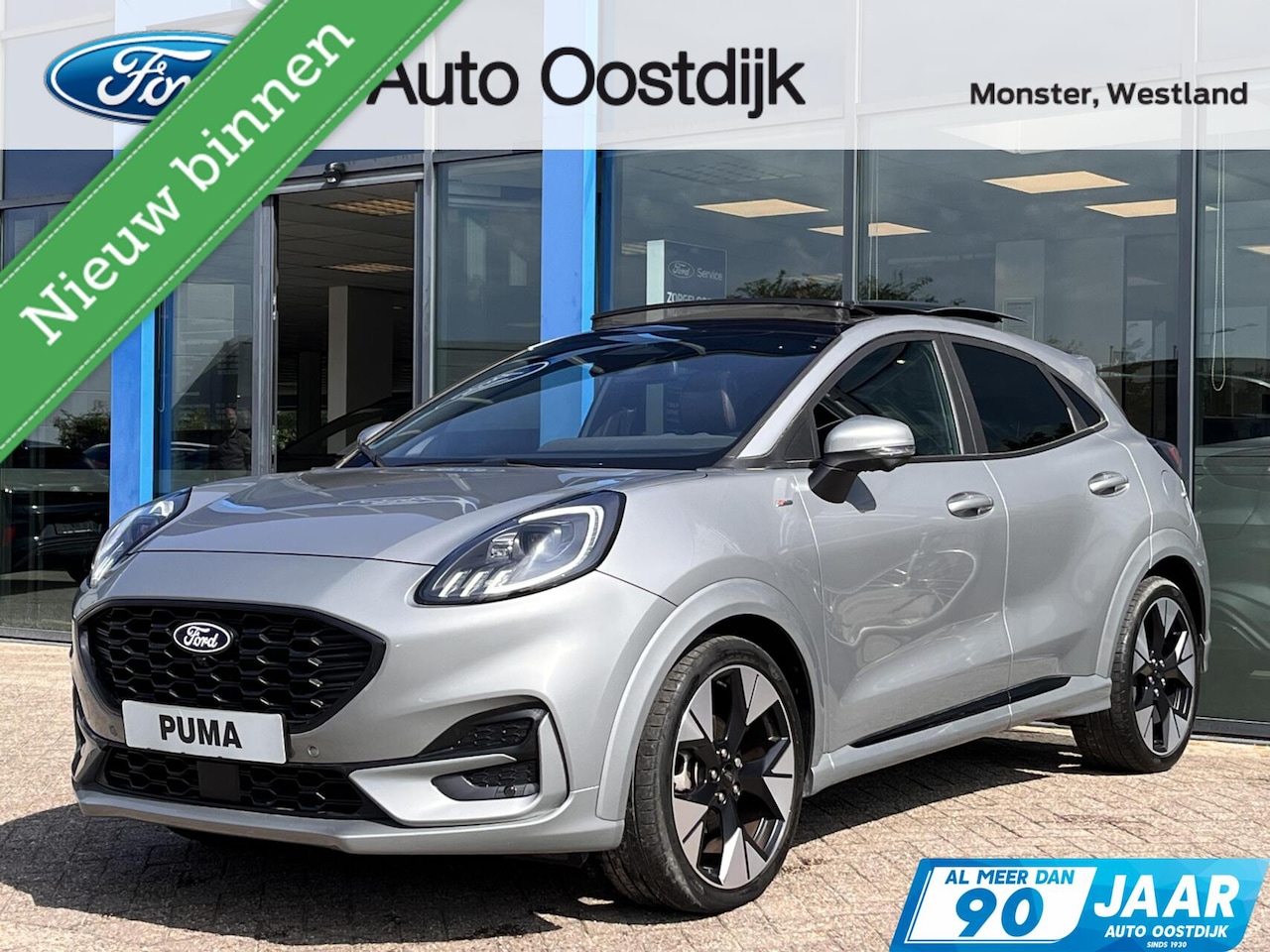 Ford Puma - 1.0 EcoBoost Hybrid ST-Line X 155PK Automaat Afn. Trekhaak Panodak Winterpack Adaptieve Cr - AutoWereld.nl