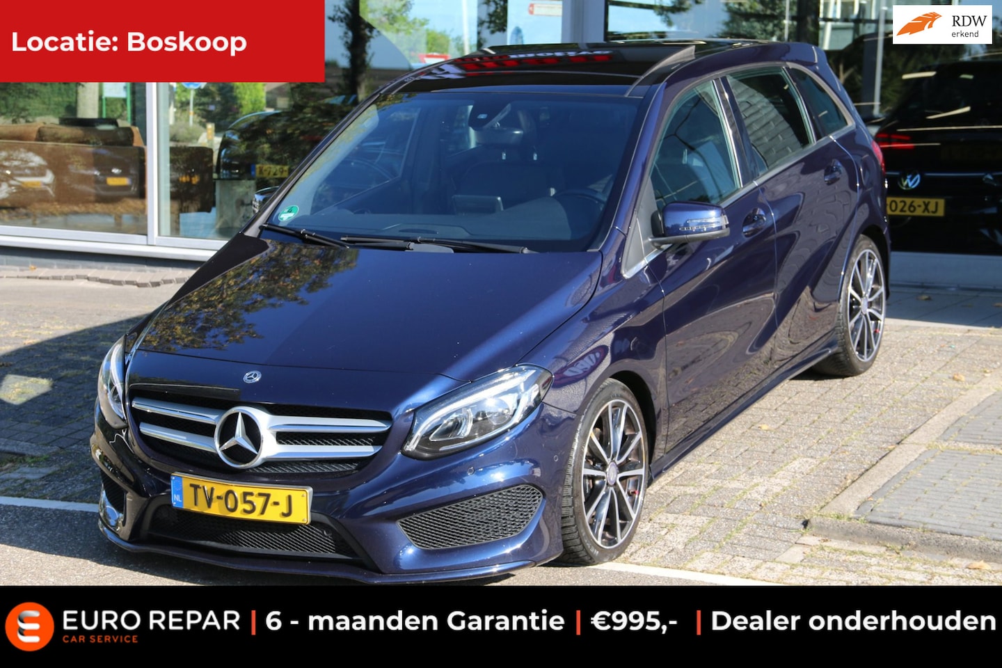 Mercedes-Benz B-klasse - 180 Business Solution AMG PANO-DAK NL-AUTO NAP! - AutoWereld.nl
