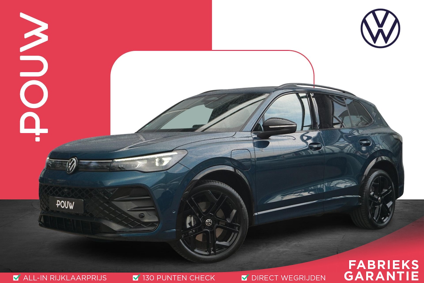 Volkswagen Tiguan - 1.5 eHybrid 272pk R-Line Edition | SoH 95% | Panoramadak | Trekhaak | Leren Interieur - AutoWereld.nl