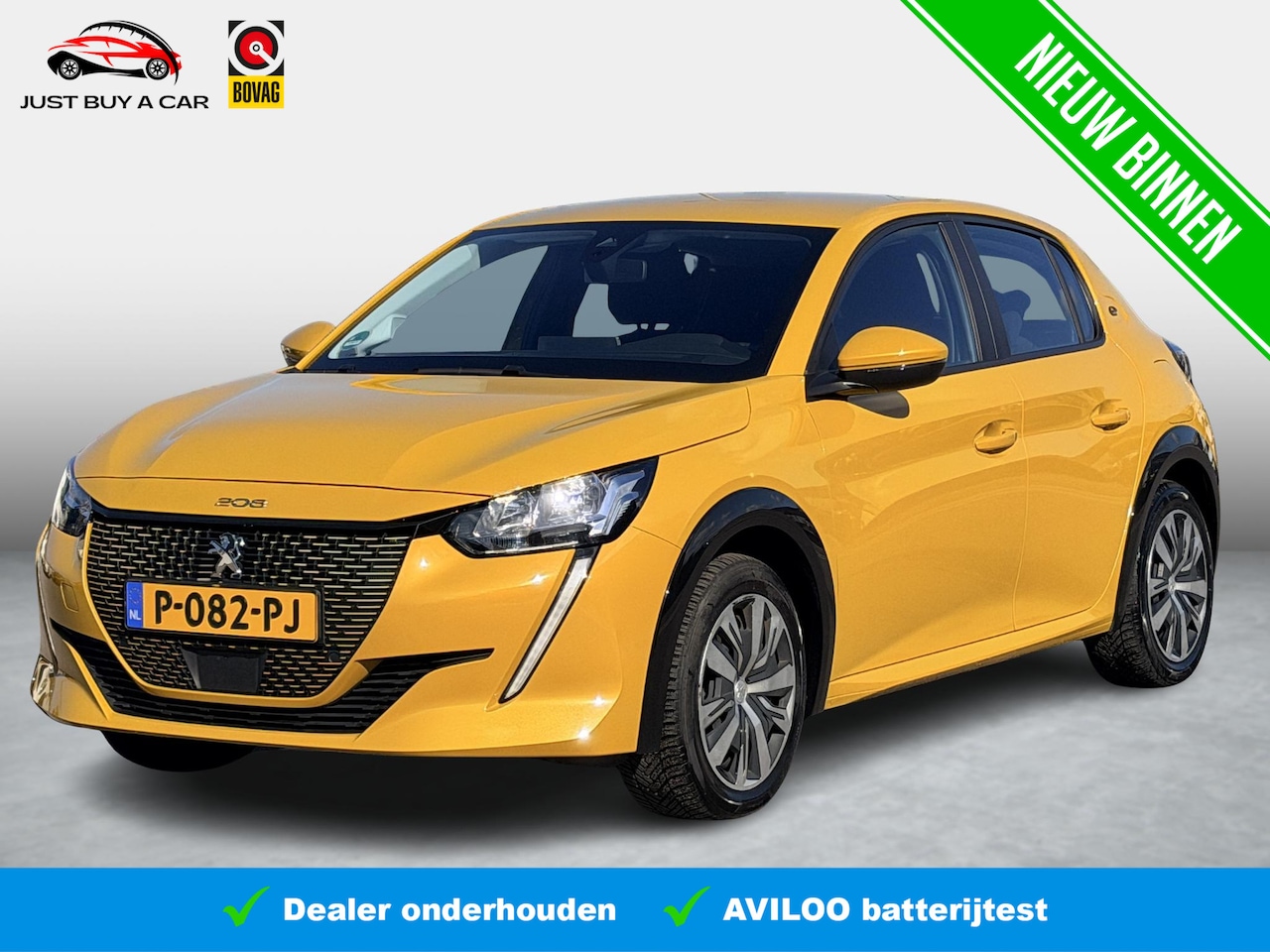 Peugeot e-208 - EV Active 50 kWh Black Package SOH 92,5% / Warmtepomp / Dealer Onderhouden / Apple & Andro - AutoWereld.nl