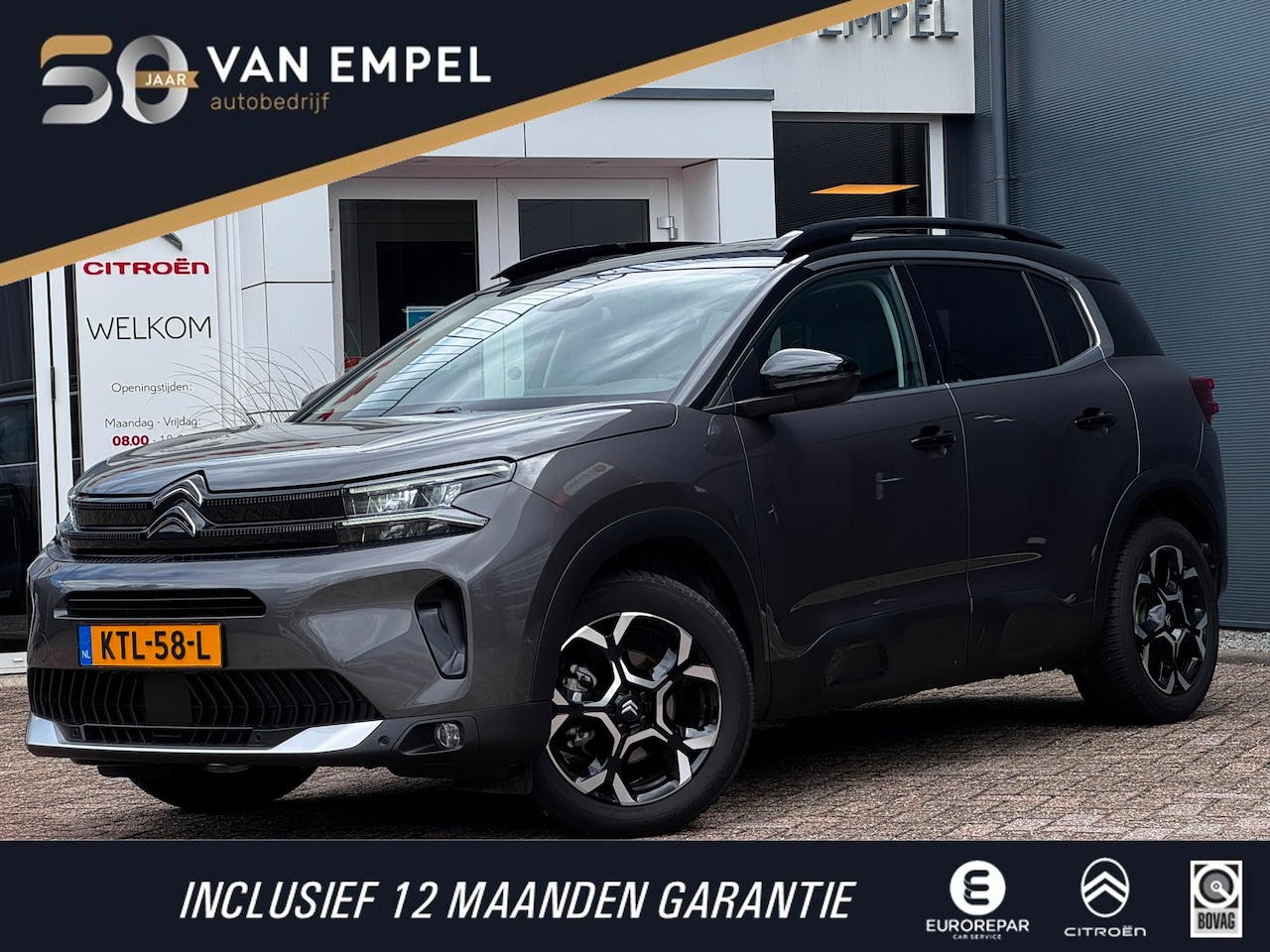 Citroën C5 Aircross - 1.2 Hybrid Max | Leder / Alcantara | Camera | Stoelverwarming | Navigatie - AutoWereld.nl