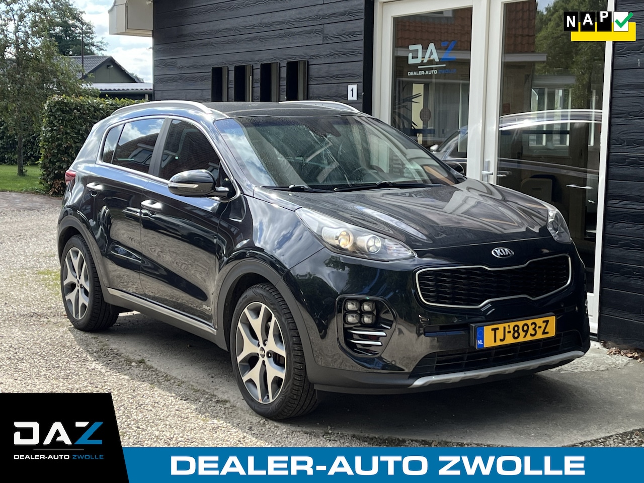 Kia Sportage - 1.6 T-GDI 4WD GT-Line Aut/Ecc/Leer/Navi/Pano/Trekhaak - AutoWereld.nl
