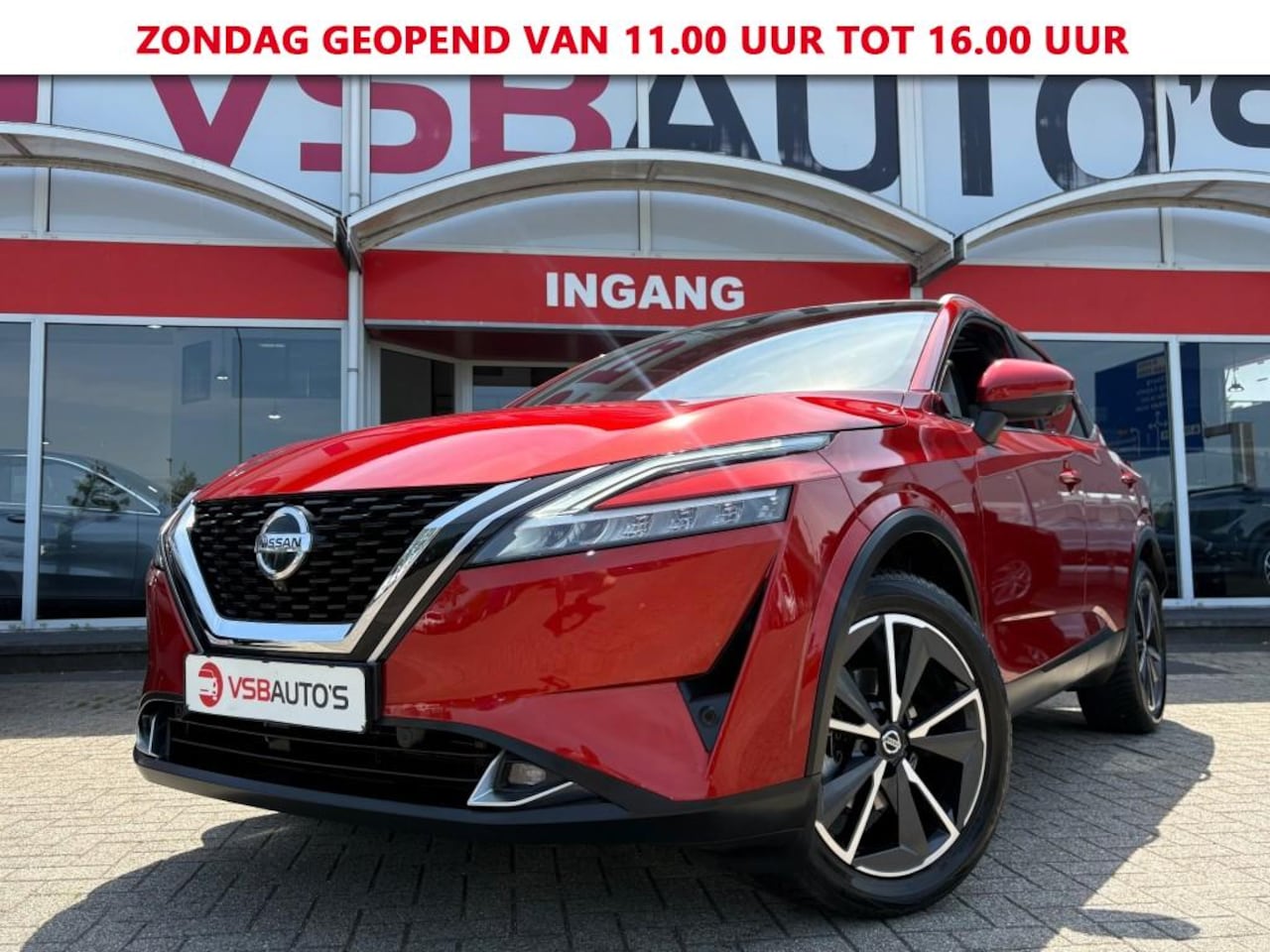 Nissan Qashqai - 1.3 MHEV AUT. 158PK TEKNA PANO-DAK NAVI 360-CAMERA HEAD-UP CARPLAY AIRCO LMV PDC - AutoWereld.nl