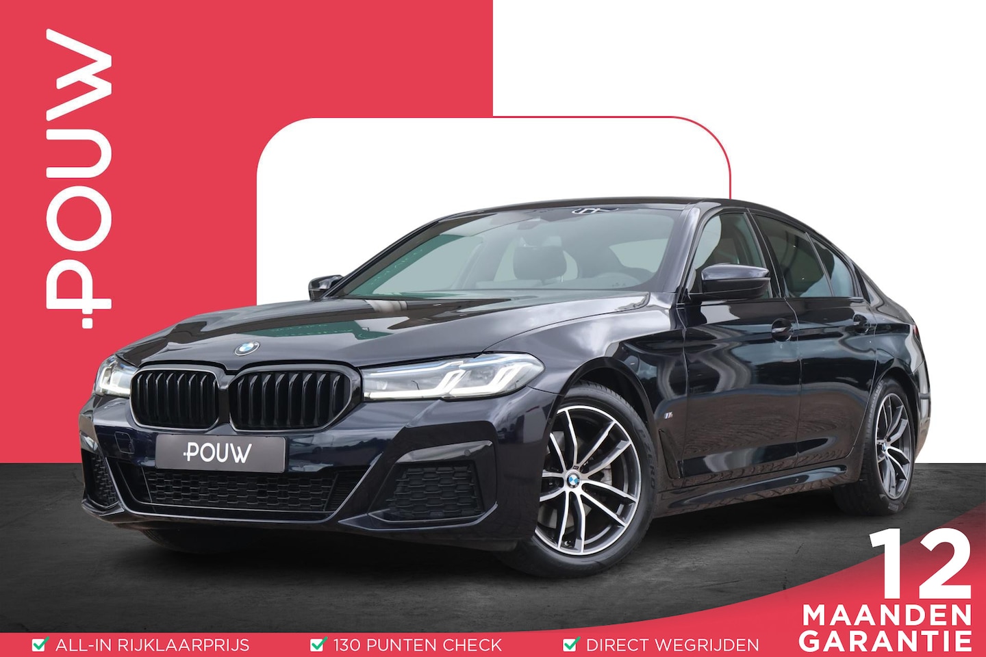 BMW 5-serie - 520i 184pk Business Edition Plus M-Sport | Leder | Stoelmemory | Laser LED Koplampen | Cam - AutoWereld.nl