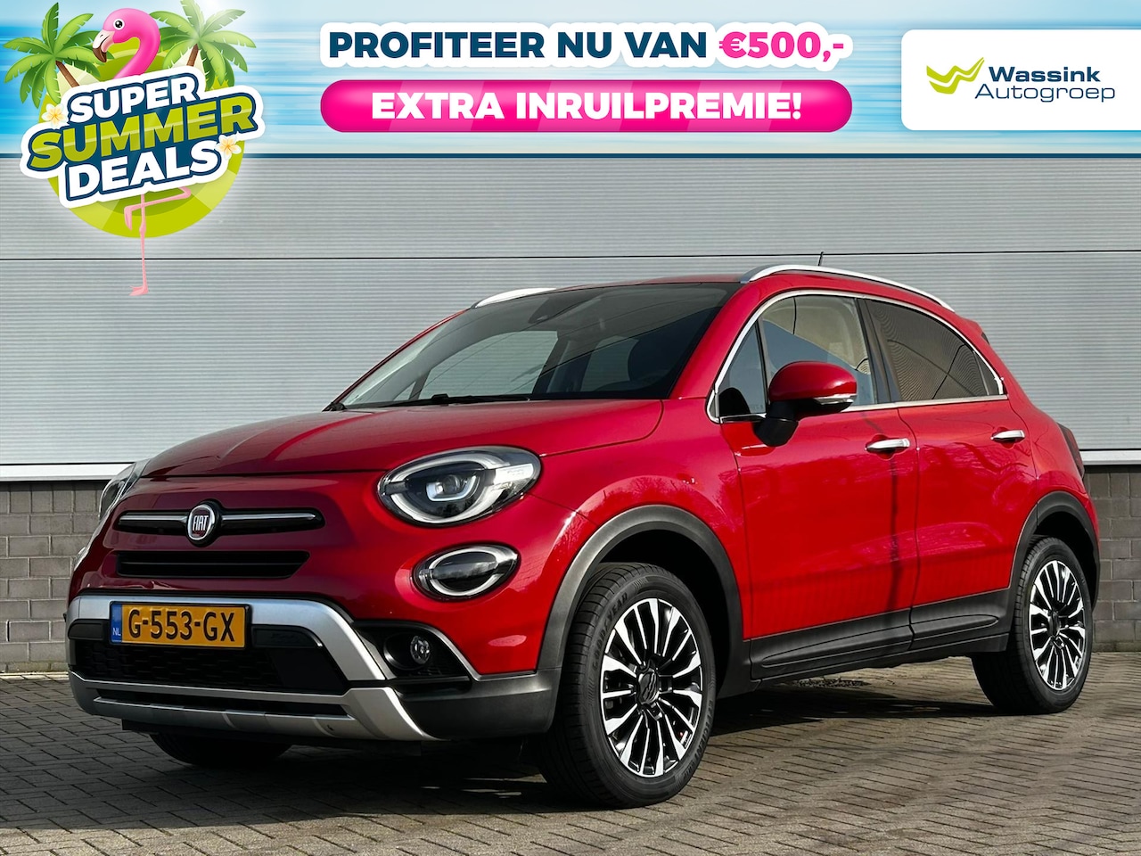 Fiat 500 X - 150 pk Automaat City Cross SUMMER DEALS | Cruise control | Parkeersensoren achter - AutoWereld.nl