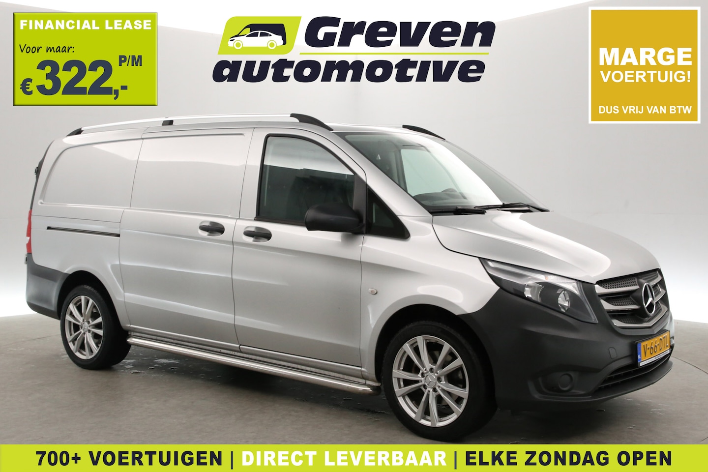 Mercedes-Benz Vito - 114 CDI Lang | Marge | Airco | Cruise | 3 Zits | Trekhaak | Stoelverwarming | Leder - AutoWereld.nl