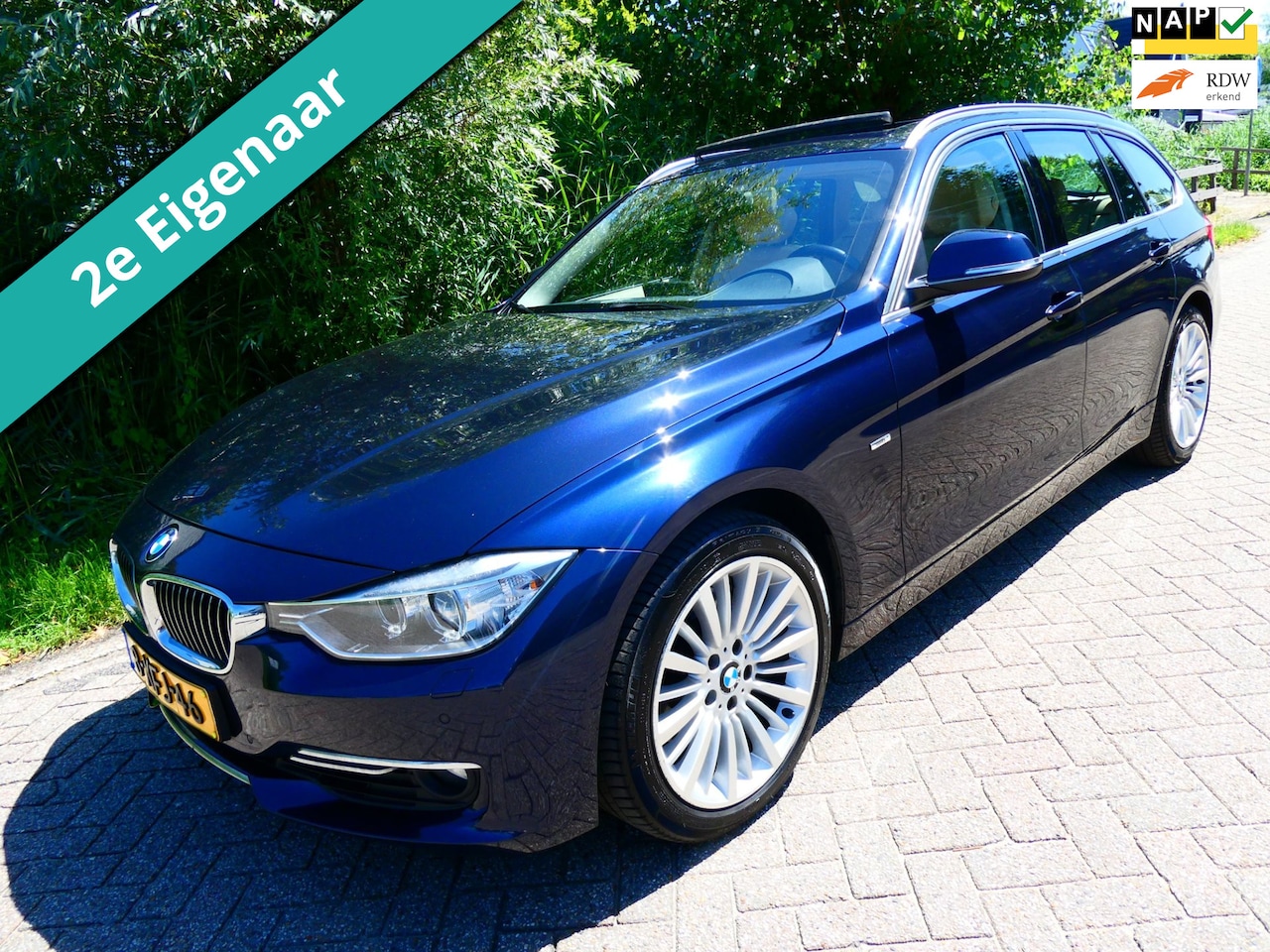 BMW 3-serie Touring - 328i Automaat 245pk Keyless Leder Navi Schuifdak Xenon - AutoWereld.nl